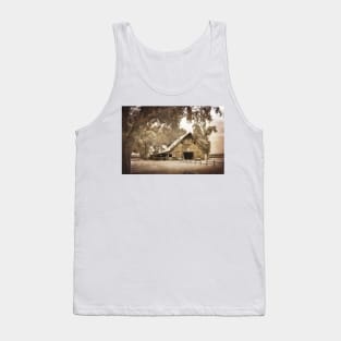 Old Barn Vintage Style sepia textured photograph Tank Top